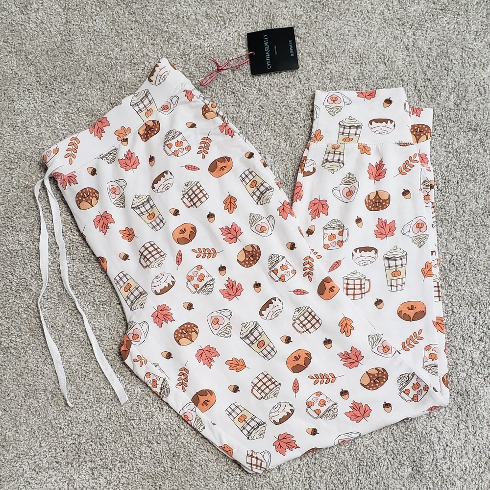 Fall Pumpkin Spice Latte Donut Joggers